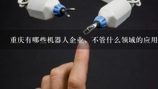 重庆有哪些机器人企业，不管什么领域的应用，主要排名靠前的又有哪些?