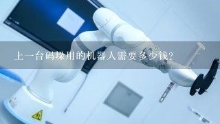 上1台码垛用的机器人需要多少钱？