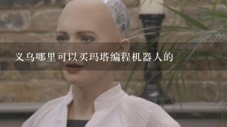 义乌哪里可以买玛塔编程机器人的