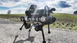 warrobots专属内容是什么