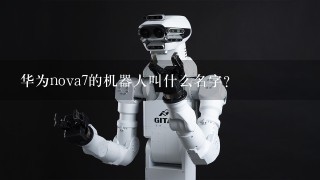 华为nova7的机器人叫什么名字？