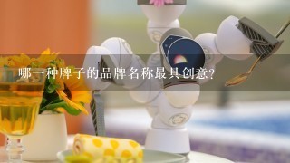 哪一种牌子的品牌名称最具创意?